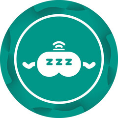 Wall Mural - Sleep Tracker Vector Icon