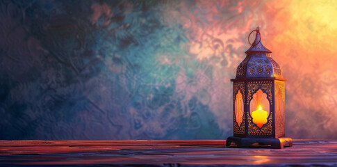 Wall Mural - ornate Islamic lantern background, for ramadhan, eid al adha