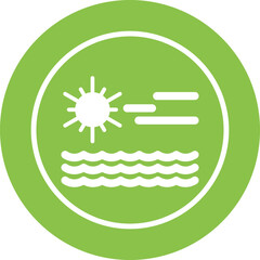 Sticker - Ocean Vector Icon