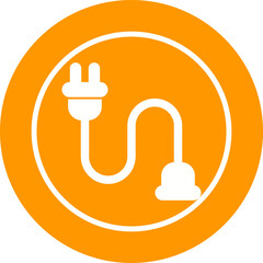 Canvas Print - Cable Connector Vector Icon