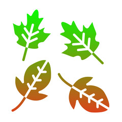 Sticker - Leaves Falling Icon