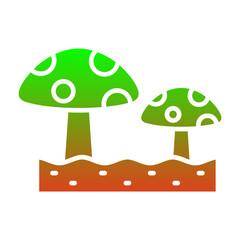 Wall Mural - Mushroom Icon