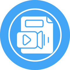 Poster - Video File Vector Icon