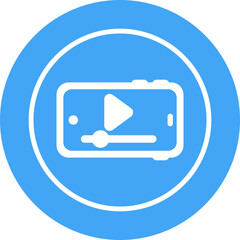 Canvas Print - Video Vector Icon