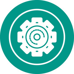 Wall Mural - Gear Vector Icon