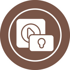 Sticker - Locked Vector Icon