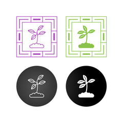 Canvas Print - Plant Vector Icon