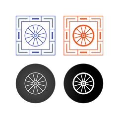 Poster - Wheel Vector Icon