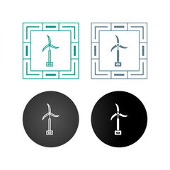 Poster - Windmill Vector Icon