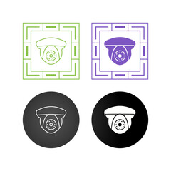 Sticker - Security Camera Vector Icon