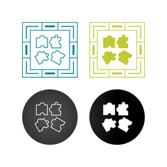 Sticker - Puzzle Vector Icon