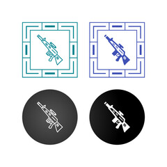 Canvas Print - Sniper Vector Icon