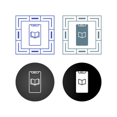 Sticker - E-Learning Vector Icon