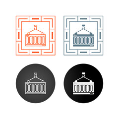 Canvas Print - Container Vector Icon