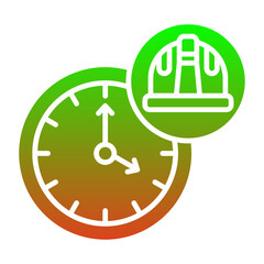 Wall Mural - Working Hours Icon