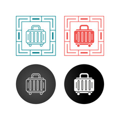 Sticker - Baggage Vector Icon