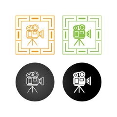 Canvas Print - Video Camera Vector Icon