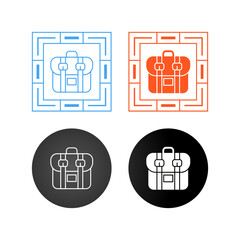 Canvas Print - Briefcase Vector Icon