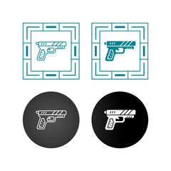 Canvas Print - Pistol Vector Icon