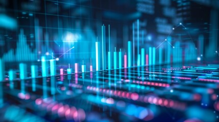 Aufkleber - A bar graph illustrating daily trading volume for a specific stock, reflecting market activity and liquidity.