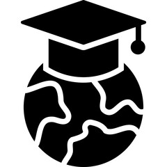 Sticker - global education icon