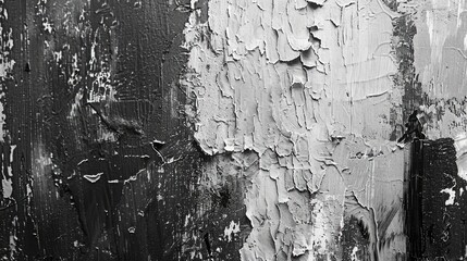 Poster - Monochrome texture with abstract background showcasing black and white tones