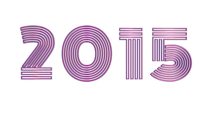 Poster - Retro Loading Animation with Neon Typography for 2015: Dynamic Visual Progress Bars and Futuristic