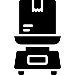 Sticker - package scale icon