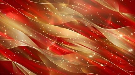 Abstract Christmas background in red and gold.