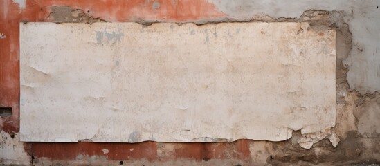 Poster - Vintage dark grey brick wall with an abstract geometric pattern for background display or product montage with copy space image.