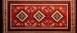 © vxnaghiyev - Arabian retro Sadu red rug with vintage traditional motifs, perfect for adding a touch of nostalgia to any space with a unique and timeless design on a copy space image.