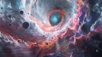 Wall Mural - blick in den weltraum - a look into space