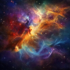 Wall Mural - blick in den weltraum, universum - a look into space, universe