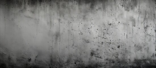 Poster - Texture of an aged cement wall with dark gray and black tones, portraying an abstract design under a gradient white background, suitable as a copy space image.