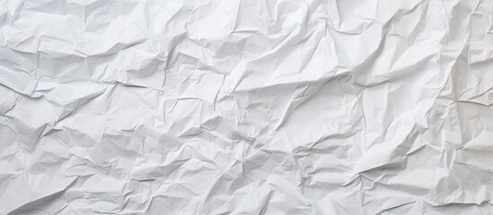 Poster - Texture background of crumpled and creased white paper, ideal for marketing with copy space image.