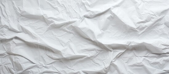 Poster - Texture background of crumpled and creased white paper, ideal for marketing with copy space image.