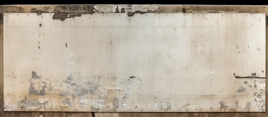 Poster - Tattered paper posters create a weathered look on an urban street billboard, providing a textured background for copy space image.