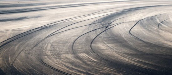 Aufkleber - Abstract texture of car drift tire skid marks on a race track; perfect for a copy space image.