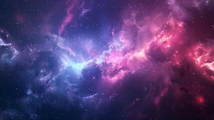 Wall Mural - A colorful galaxy with a purple and blue swirl