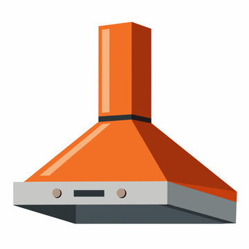 cooker hood vector illustration on white background