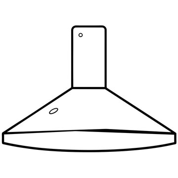 cooker hood vector illustration on white background