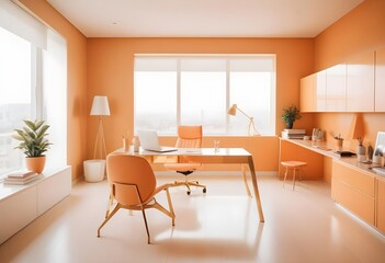 minimalist interior design style futuristic home office sleek furniture state of the art technology