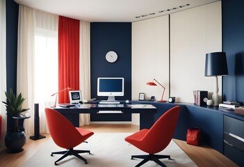 minimalist interior design style futuristic home office sleek furniture state of the art technology