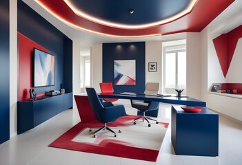 minimalist interior design style futuristic home office sleek furniture state of the art technology