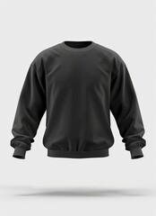 Sticker - Black Crew Neck Sweatshirt Mockup