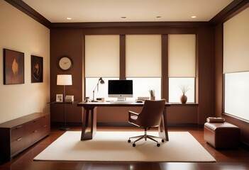 minimalist interior design style futuristic home office sleek furniture state of the art technology