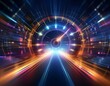© AlmerGungor - Speedometer hologram 3d fast speed acceleration velocity concept projection race racing quick accelerometer accelerate wallpaper backgrounds digital illustration graphic design art drift blur drifting
