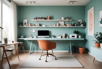 minimalist interior design style futuristic home office sleek furniture state of the art technology