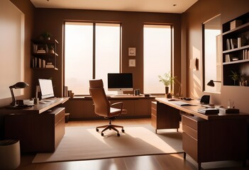 minimalist interior design style futuristic home office sleek furniture state of the art technology