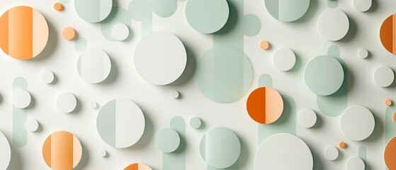 Wall Mural - circles abstract background